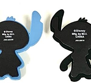 Monogram Disney Lilo and Stitch 3D Foam Magnet Set - Stitch & Stitch Skeleton Magnets - Magnet for Refrigerators and Lockers
