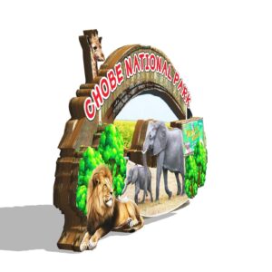 Chobe National Park Botswana Magnet Fridge Magnet Wooden 3D Landmarks Travel Collectible Souvenirs Decoration Handmade