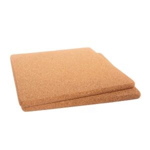 cork trivets square, for kitchen,7-inch each, set of 2 (square-7"x7"x0.39")