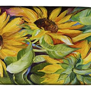 Caroline's Treasures JMK1122DDM Sunflowers Dish Drying Mat Absorbent Dish Drying Mat Pad for Kitchen Counter Dish Drainer Mat for Countertop, 14 x 21", Multicolor