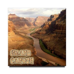 grand canyon national park square fridge magnet arizona travel souvenir