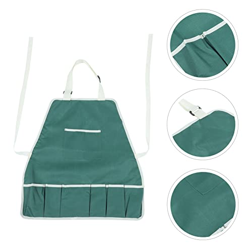 Yardwe Kids Gardening Apron 2PCS Kids Gardening Canvas Apron fruit picking apron toddler working apron with Pockets Gardening