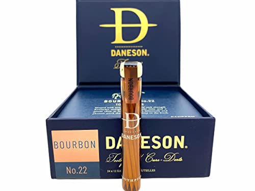 Daneson Single Malt Scotch Wood Toothpick Lightweight Portable Wooden Gift for Men With Elegant and Luxury Design Toothpick Holder 12 Toothpicks(SCOTCH)