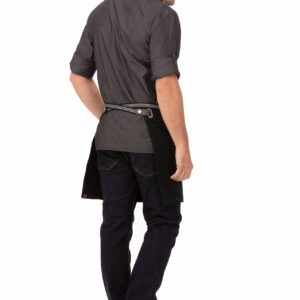 Chef Works Unisex Berkeley Half Bistro Apron, Jet Black, One Size