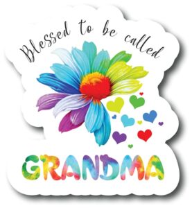 blessed to be called grandma heart |great gift idea|single |5 inch magnet | made in the usa | car auto tool box refrigerator magnet| mag10539