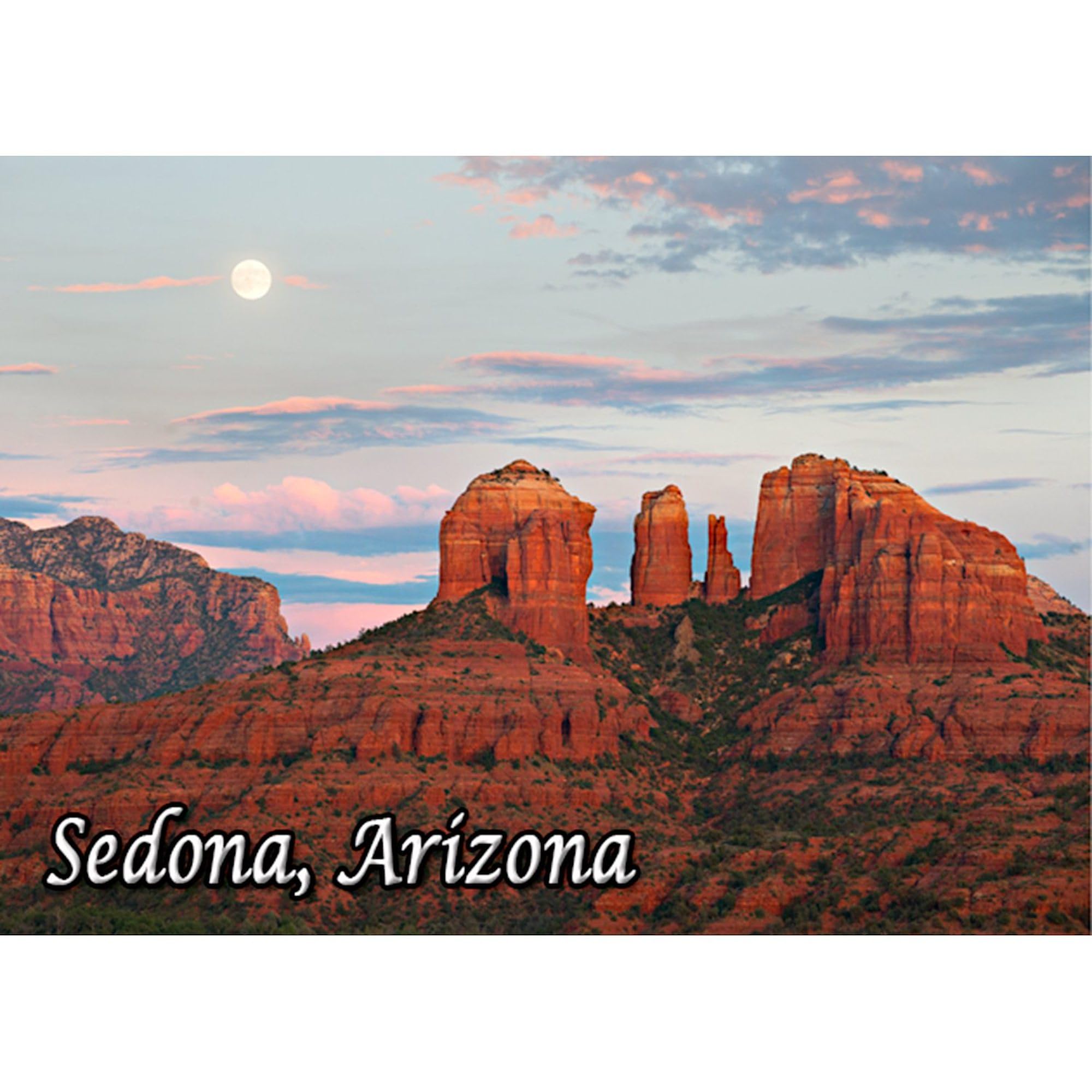 CafePress Cathedral Rock, Sedona, AZ Rectangle Magnet, 3"x2" Refrigerator Magnet