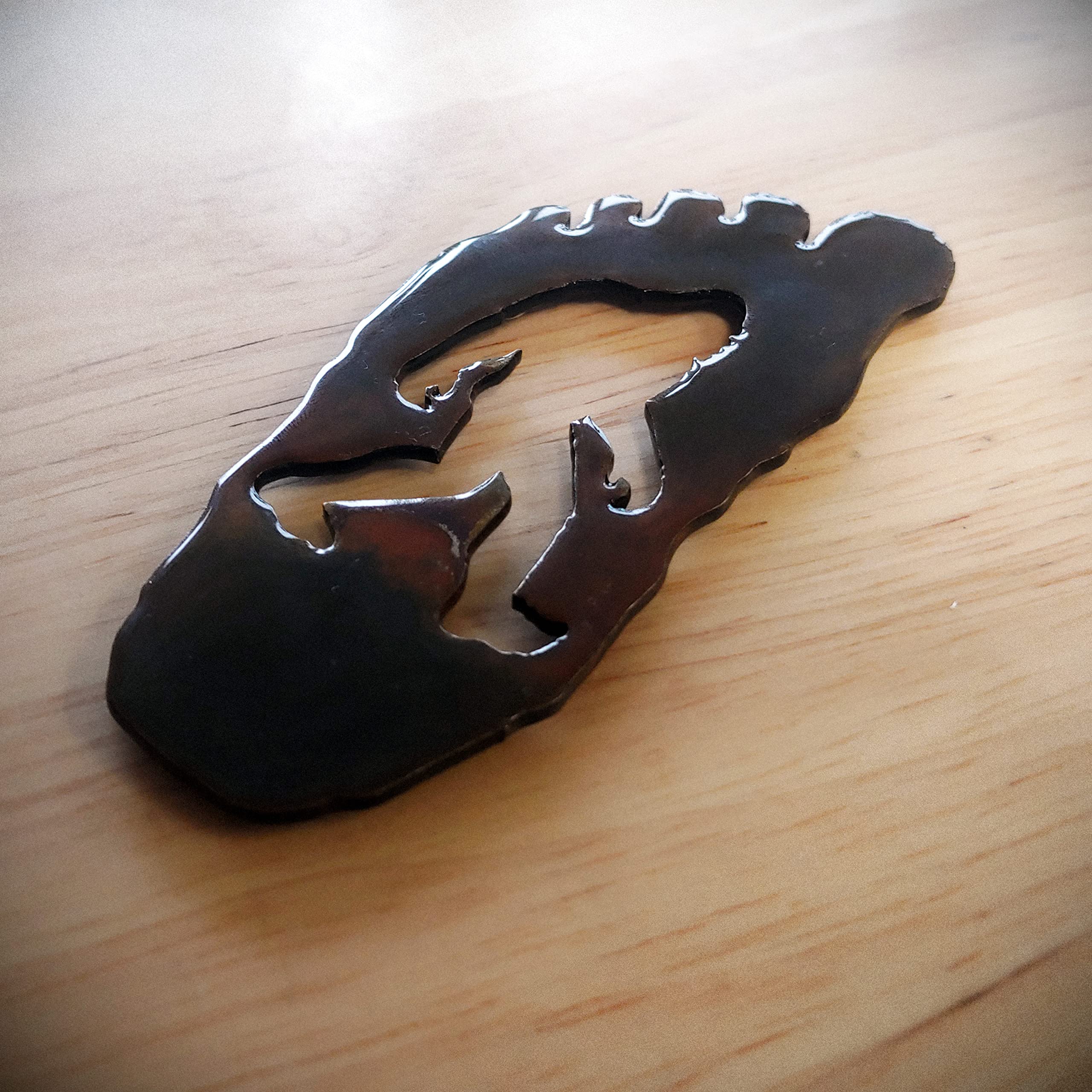 Bigfoot Gift - Footprint Magnet (Small) - Great Gift for Sasquatch Fans, Hiking, Outdoors, Camping