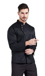 nanxson unisex chef coat men's long sleeve chef jacket restaurant kitchen cooking chef uniform cfm0057
