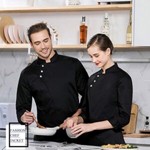 Nanxson Unisex Chef Coat Men's Long Sleeve Chef Jacket Restaurant Kitchen Cooking Chef Uniform CFM0057