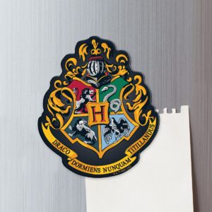 Paper House Productions Harry Potter Die Cut Hogwarts Crest 3" Magnet for Refrigerators and Lockers