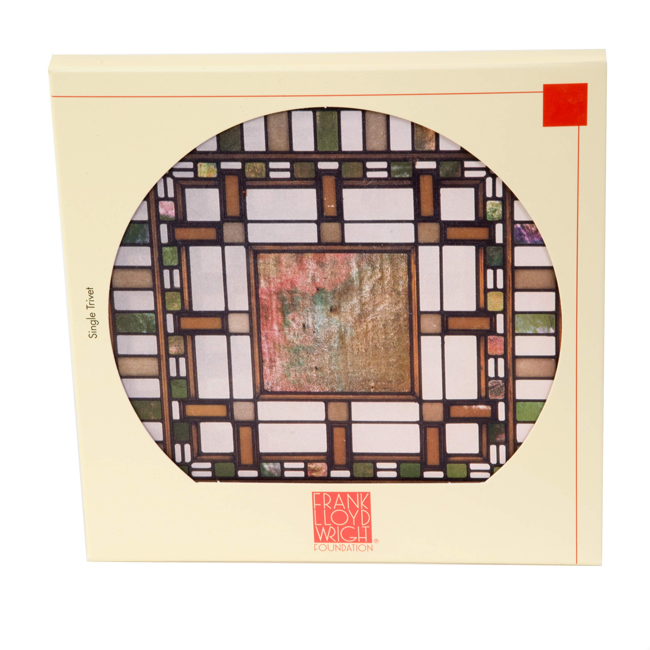 CoasterStone Frank Lloyd Wright Darwin D. Martin House Pier Trivet, One Size, Multicolor