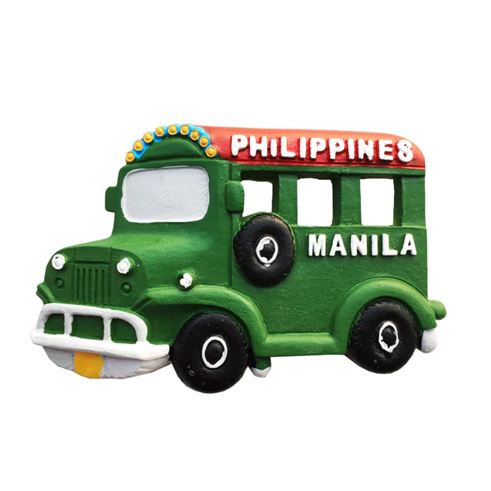 3D Manila Philippines Fridge Magnet Souvenir Gift Refrigerator Magnetic Sticker Hand Painted Craft Collection