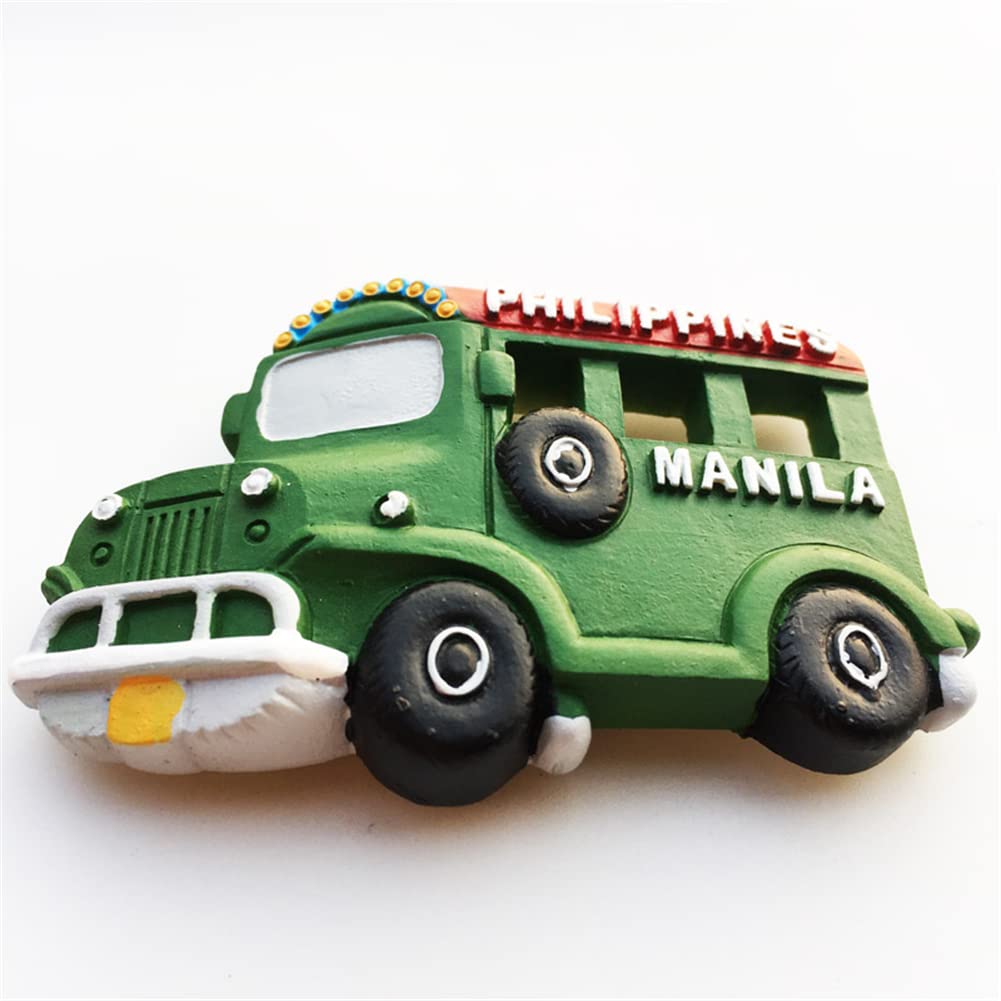 3D Manila Philippines Fridge Magnet Souvenir Gift Refrigerator Magnetic Sticker Hand Painted Craft Collection