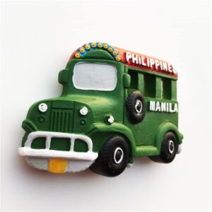 3D Manila Philippines Fridge Magnet Souvenir Gift Refrigerator Magnetic Sticker Hand Painted Craft Collection