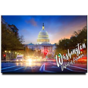 Washington Fridge Magnet District of Columbia Travel Souvenir US Capitol