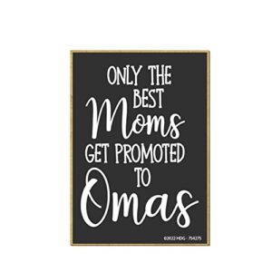 honey dew gifts, only the best moms get promoted to omas, 2.5 inch by 3.5 inch, made in usa, refrigerator magnets, fridge magnets, decorative magnets, granny gifts, oma gifts, oma kitchen, best oma