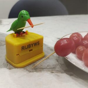 RIJBYWS Bird Toothpick Dispenser£¬Telescopic Automatic toothpick dispenser£¬Cute Toothpick holder decoration the kitchen, home,party, fun gifts for children parents