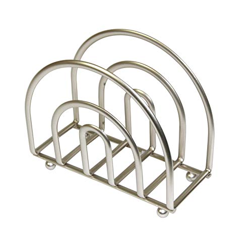 Home Basics Paper Satin Nickel Collection Napkin Holder [Misc.], 5.50" L x 2.75" W x 4.50" H