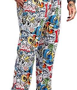 ChefUniforms.com Men's Graffiti Print Baggy Chef Pant (L)