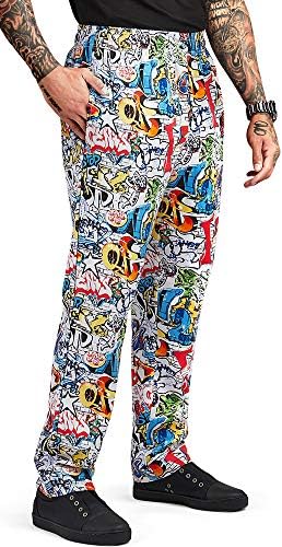 ChefUniforms.com Men's Graffiti Print Baggy Chef Pant (L)