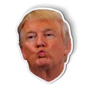 donald trump face - magnet - car fridge locker - select size