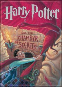 ata-boy magnet - harry potter and the chamber of secrets book cover 2.5" x 3.5" magnet for refrigerators and lockers…