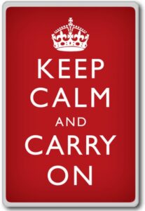 keep calm and carry on - motivational quotes fridge magnet.