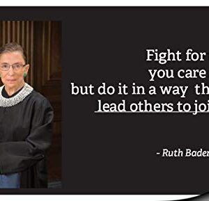 Ruth Bader Ginsburg Refrigerator Set of 10 Magnets RBG Quote Fight for Things You Care About Magnet