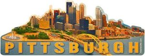 alberts gifts pittsburgh skyline magnet