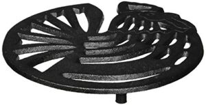 old mountain pre-seasoned cast iron rooster trivet