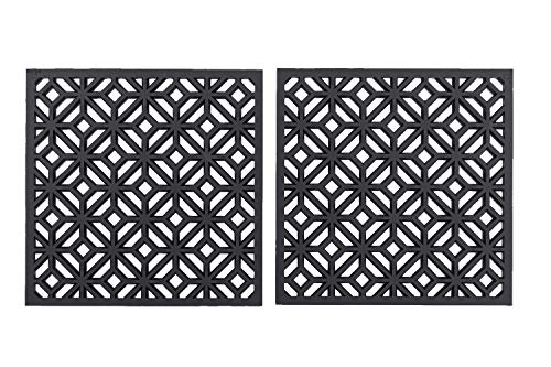 Silicone Trivet for hot Dishes Pots and Pans Our Decorative Table Mats can be Used as Pot Holders and Oven Mitts Coasters Jar Openers and are Microwave Safe. Set of 2 Potholders by Q's INN.