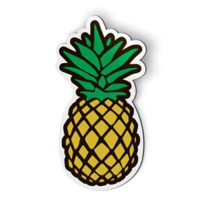 pineapple cute tropical fruit - magnet - car fridge locker - select size