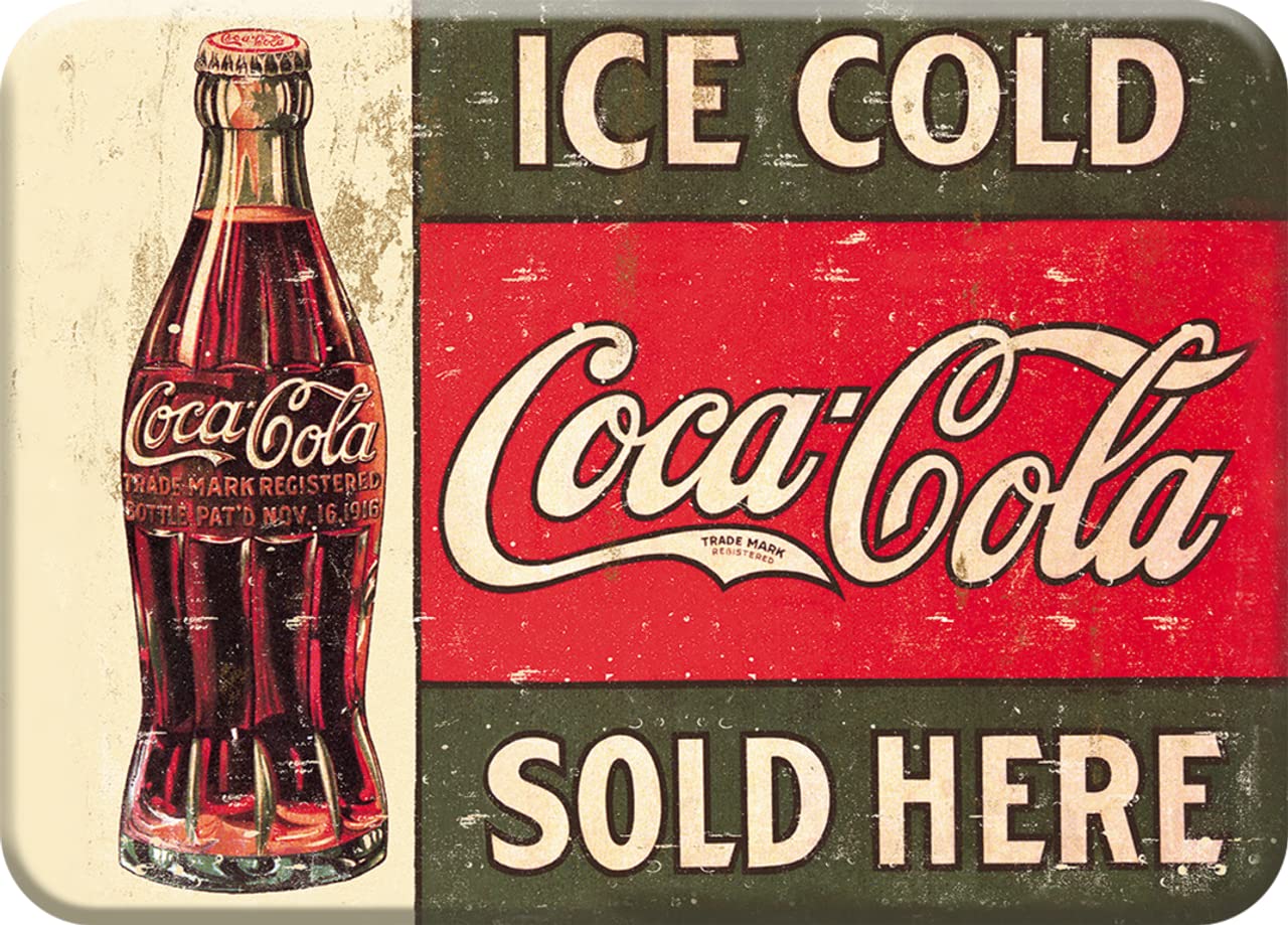 Desperate Enterprises 1916 Ice Cold Coca-Cola Refrigerator Magnet - Funny Magnets for Office, Home & School - Made in The USA