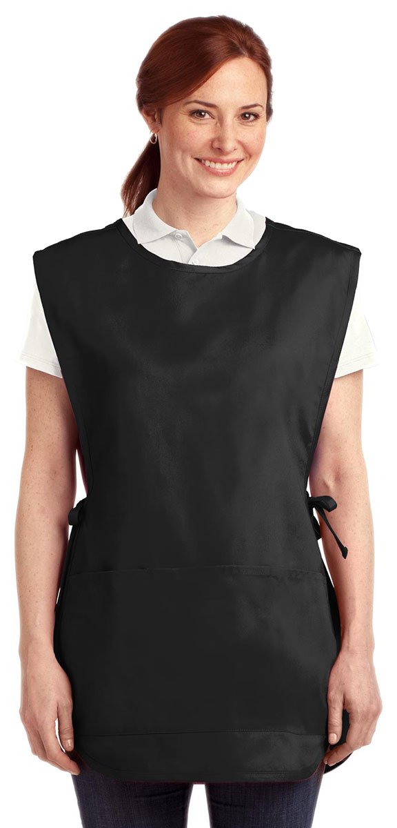 Port Authority Easy Care Cobbler Apron with Stain Release, Black, Small / Medium