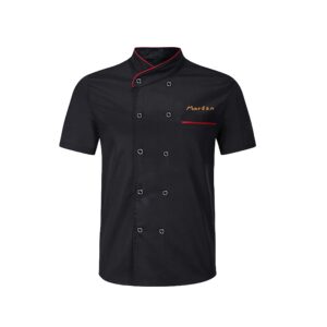 personalized chef coat short sleeve/long sleeve catering shirt custom restaurant work uniform food service chef jacket