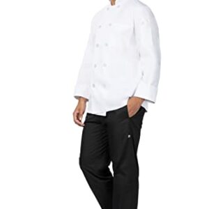 Chef Works Unisex Sustainable Le Mans Chef Coat, White, Large