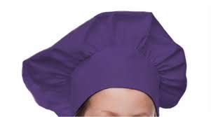 CHEFSKIN Big & Tall 2X XXL Mushroom Chef Hat, Fully Adjustable (Purple)