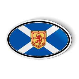 scotland flag oval - magnet for car fridge locker - 5.5"