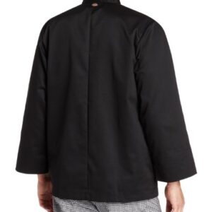 Dickies Men's Francesco Classic Chef Coat, Black, Large