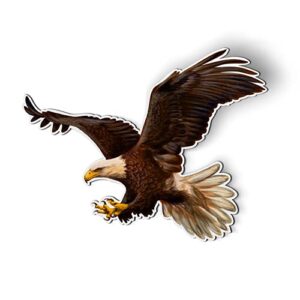 bald eagle american pride usa - 5.5" magnet for car locker refrigerator