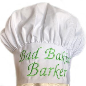 chefskin Personalized Children Chef Hat Adjustable, Custom Name and Color White