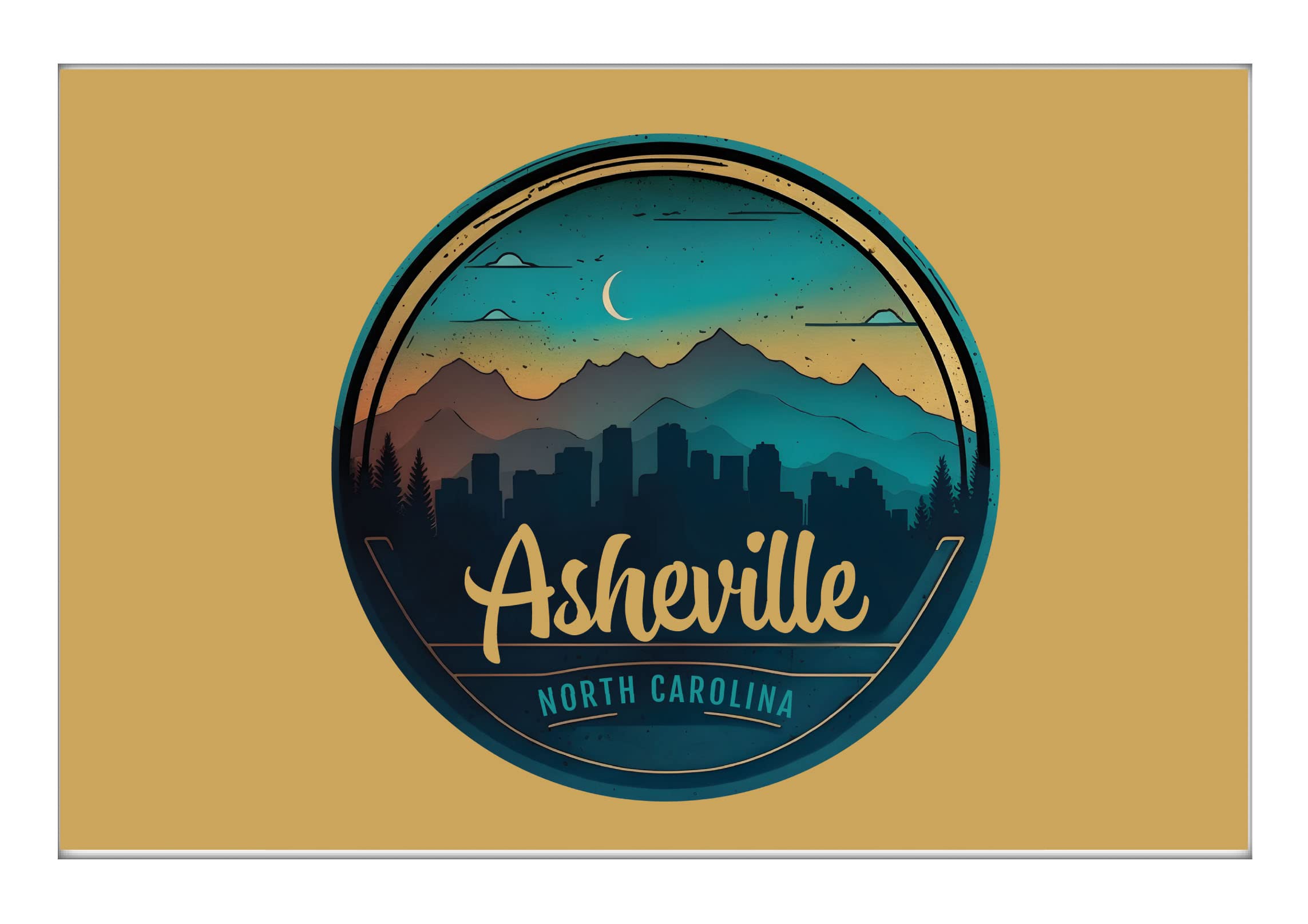 Asheville North Carolina Souvenir 2x3-Inch Fridge Magnet