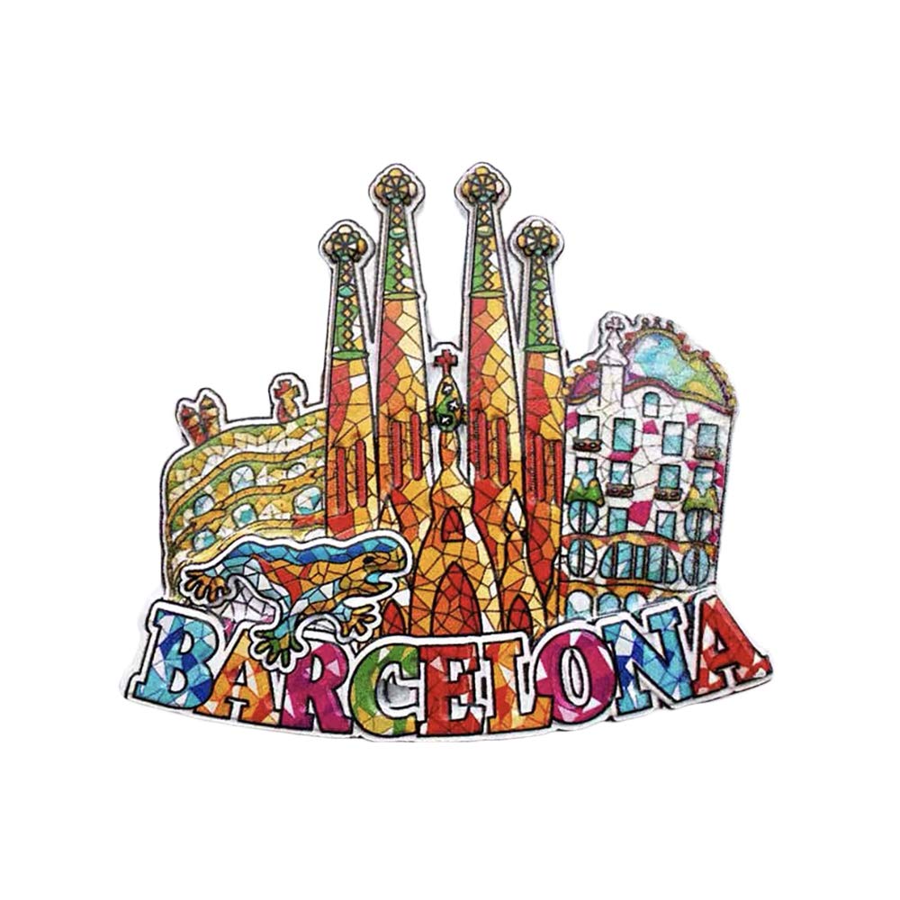 3D Sagrada Familia Barcelona Spain Refrigerator Fridge Magnet Tourist Souvenirs Handmade Magnetic Stickers Home Kitchen Decoration Travel Gift