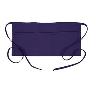 fame delta plus original 3 pocket waist apron - f9 - purple (wfa18563pu)
