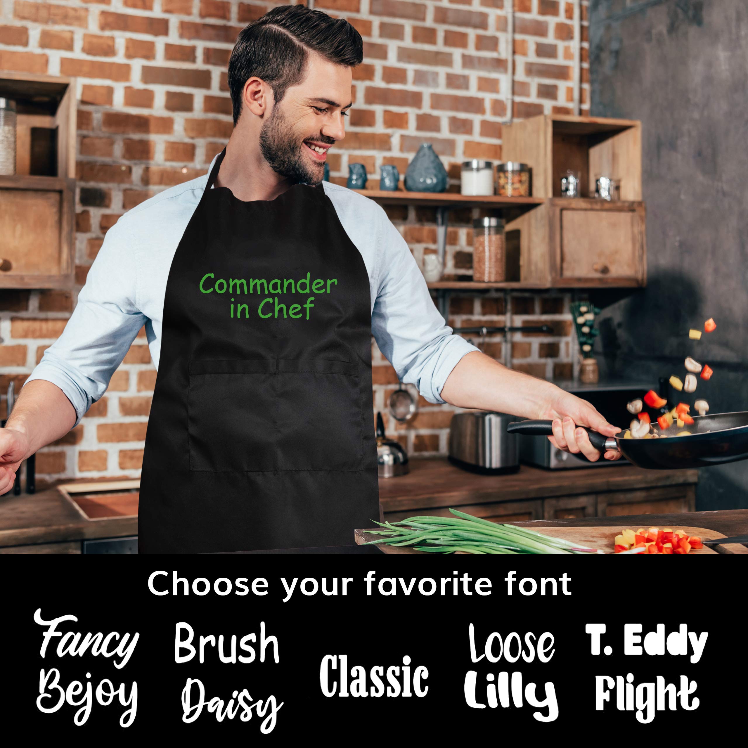 BrightTexts Custom Apron Personalized Apron For Women Or Man