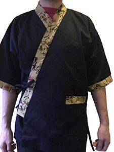 tonrier osaka tokyo chef coat jacket kimono sushi restaurant bar japanese clothes uniform 5 size unisex m