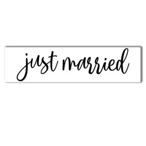 just married car magnet