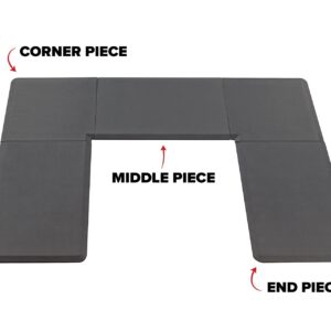 WeatherTech ComfortMat Connect, 24 by 36 Inches Anti-Fatigue End Mats, Carbon Fiber Pattern, Grey - Set of 2