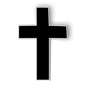 Cross Simple Black Faith - Magnet - Car Fridge Locker - Select Size