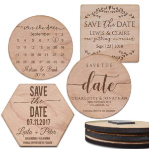 save the date wood magnet | personalized wood magnet | wood save the date | wedding announcement magnets | save the magnet | wedding save the date| wooden save the date magnets, 15 pc